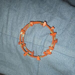 Handmade red jasper bracelet